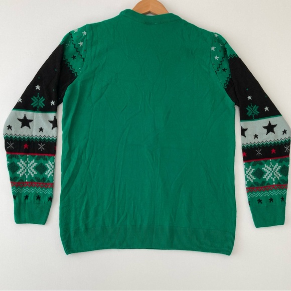 Harry Potter Slytherin Christmas Crew Neck Sweater - Picture 5 of 7